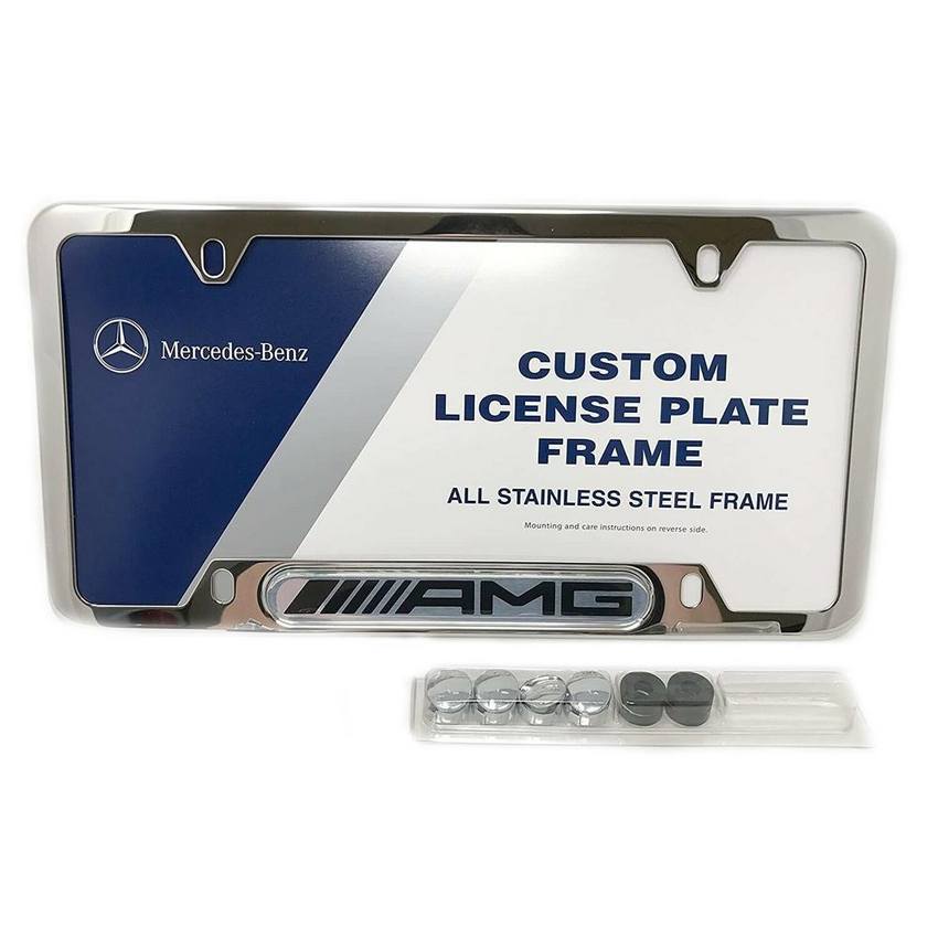 Mercedes License Plate Frame (Stainless Steel) Q6880087